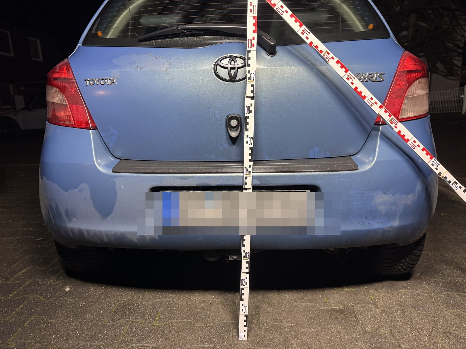 Heckschaden am Toyota Yaris — bei diesem Umfang lohnt sich das Gutachten in jedem Fall